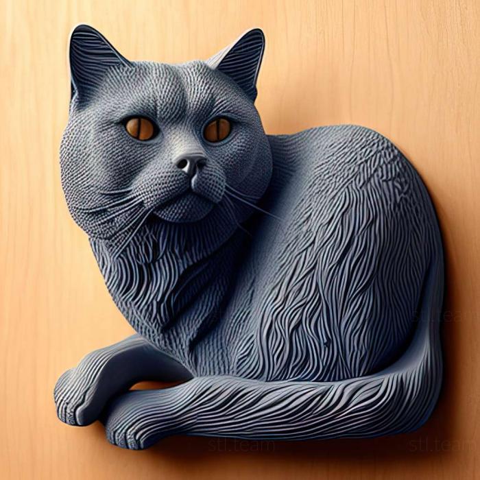 3D модель Шартрез кошка (STL)